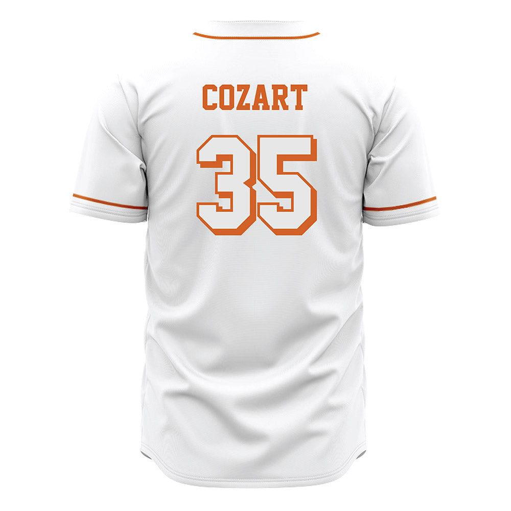 Texas - NCAA Baseball : Sam Cozart - White Jersey-1