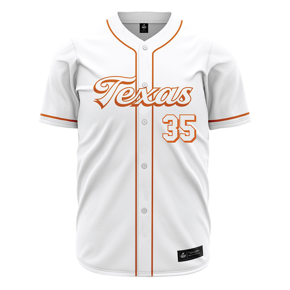 Texas - NCAA Baseball : Sam Cozart - White Jersey-0