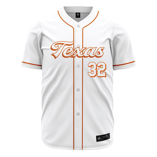 Texas - NCAA Baseball : Maddox Monsour - White Jersey-0