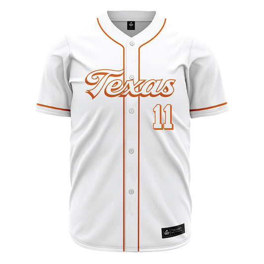Texas - NCAA Baseball : Kade Bing - White Jersey-0