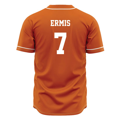 Texas - NCAA Baseball : Andrew Ermis - Orange Jersey-1