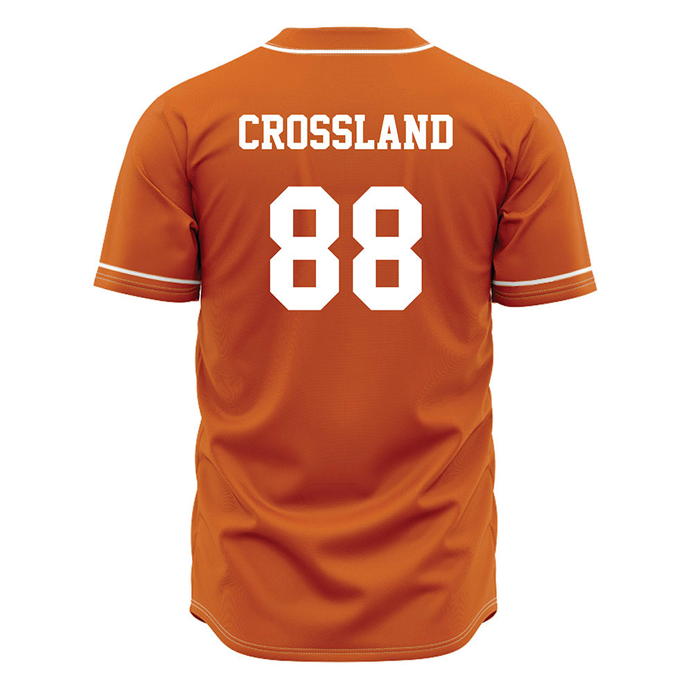 Texas - NCAA Baseball : Brett Crossland - Orange Jersey-1