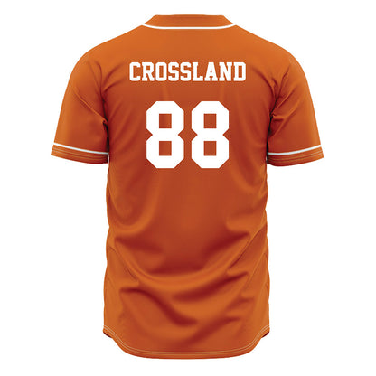 Texas - NCAA Baseball : Brett Crossland - Orange Jersey-1