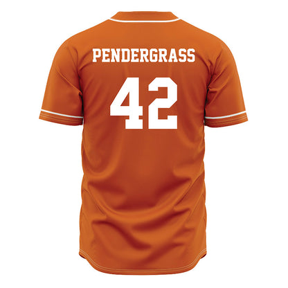 Texas - NCAA Baseball : Dariyan Pendergrass - Orange Jersey-1