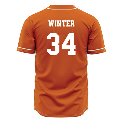 Texas - NCAA Baseball : Michael Winter - Orange Jersey-1