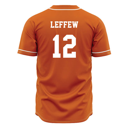 Texas - NCAA Baseball : Haiden Leffew - Orange Jersey-1