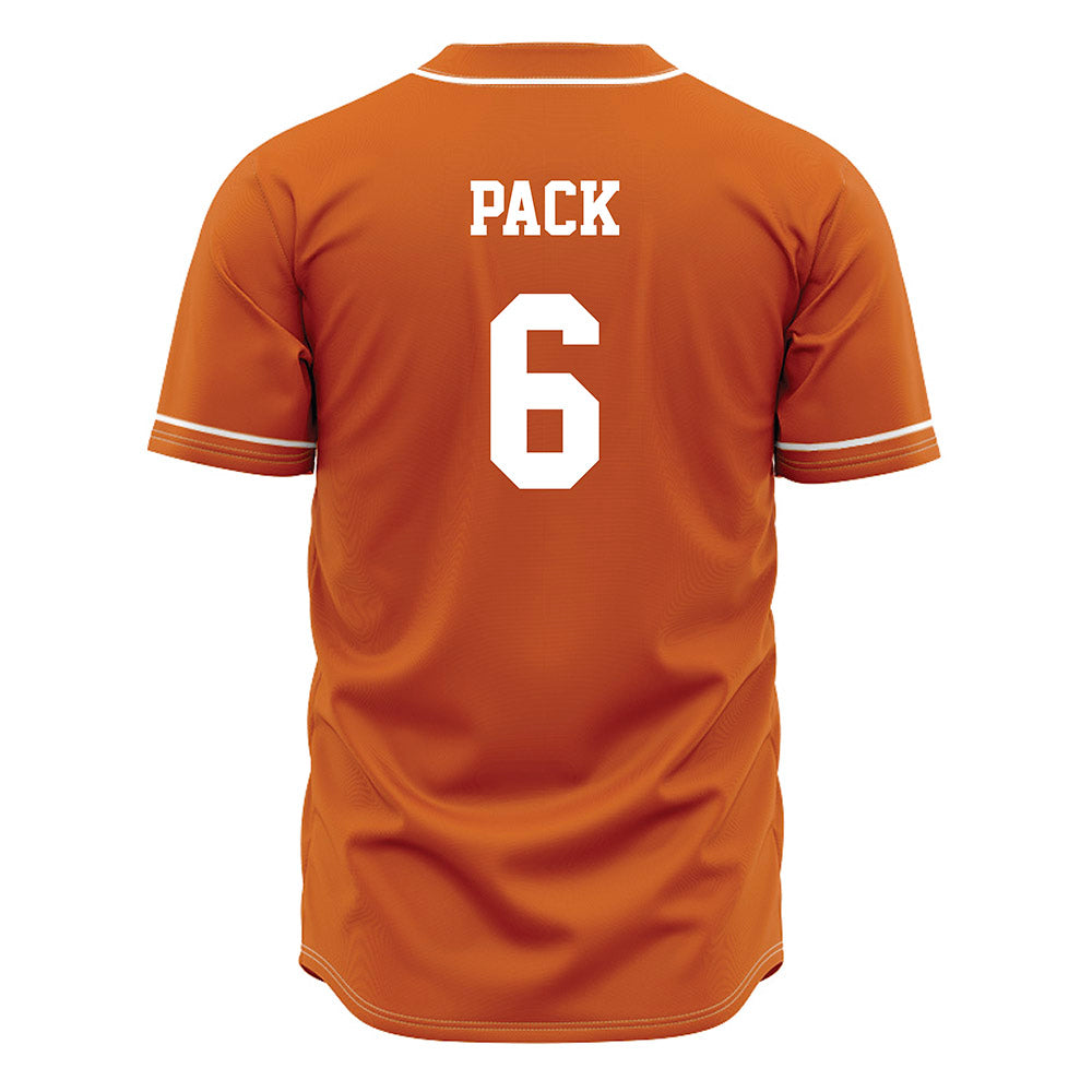 Texas - NCAA Baseball : Anthony Pack - Orange Jersey-1