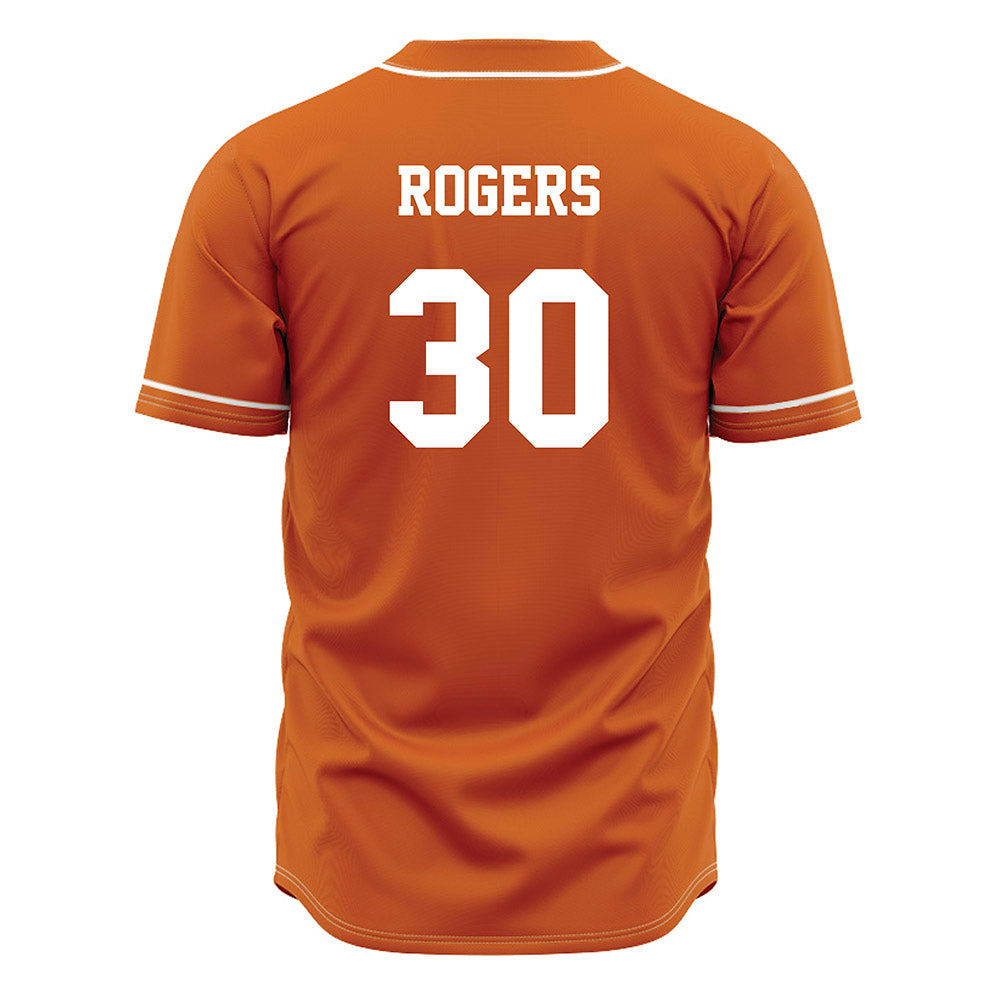 Texas - NCAA Baseball : Kaleb Rogers - Orange Jersey-1