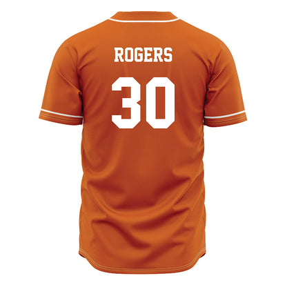 Texas - NCAA Baseball : Kaleb Rogers - Orange Jersey-1