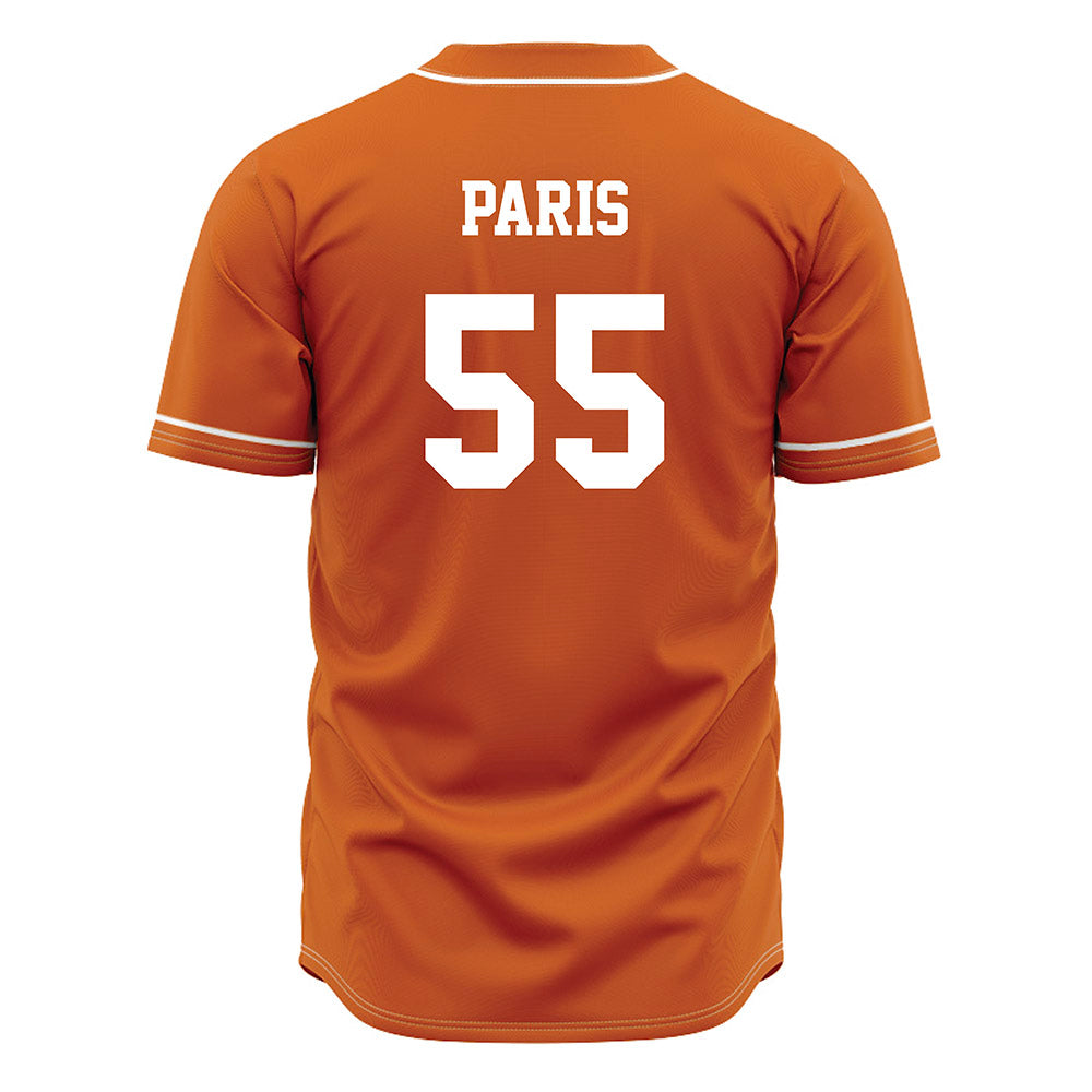Texas - NCAA Baseball : Jack Paris - Orange Jersey-1