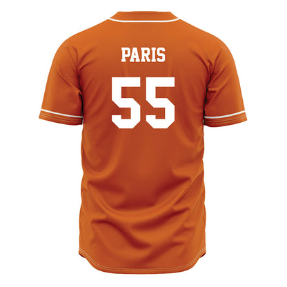 Texas - NCAA Baseball : Jack Paris - Orange Jersey-1