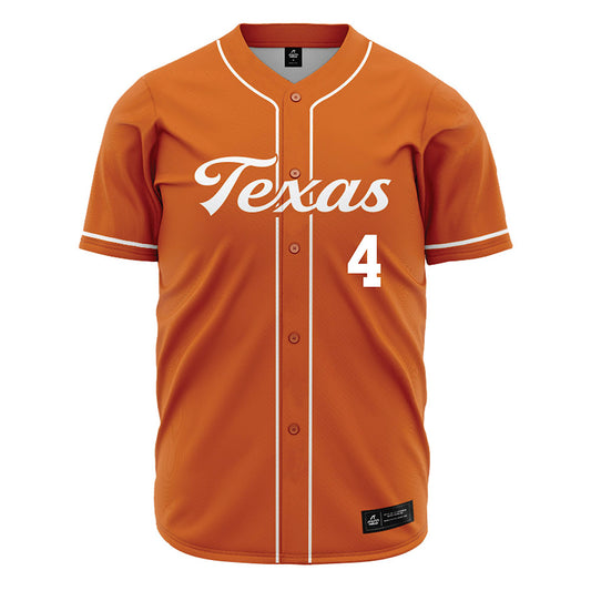 Texas - NCAA Baseball : Jason Flores - Orange Jersey-0