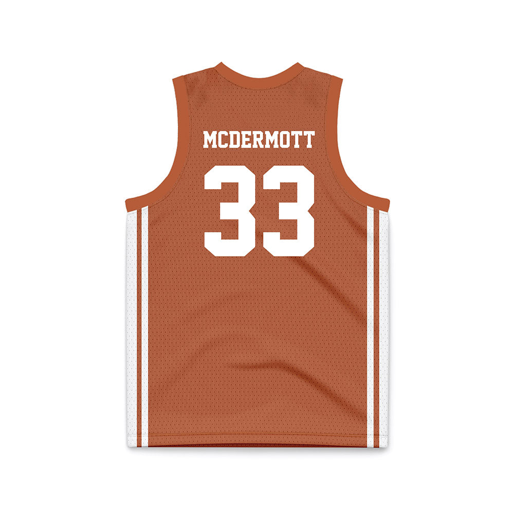 Texas - NCAA Men's Basketball : Anthon McDermott - Orange Basketball Jersey-1
