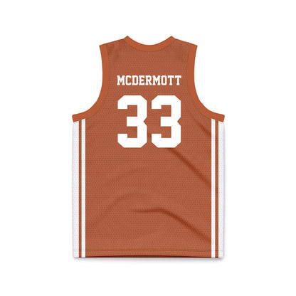 Texas - NCAA Men's Basketball : Anthon McDermott - Orange Basketball Jersey-1