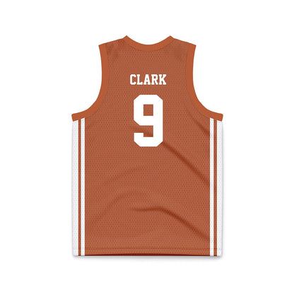 Texas - NCAA Men's Basketball : John Clark - Orange Basketball Jersey-1
