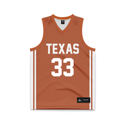 Texas - NCAA Men's Basketball : Anthon McDermott - Orange Basketball Jersey-0