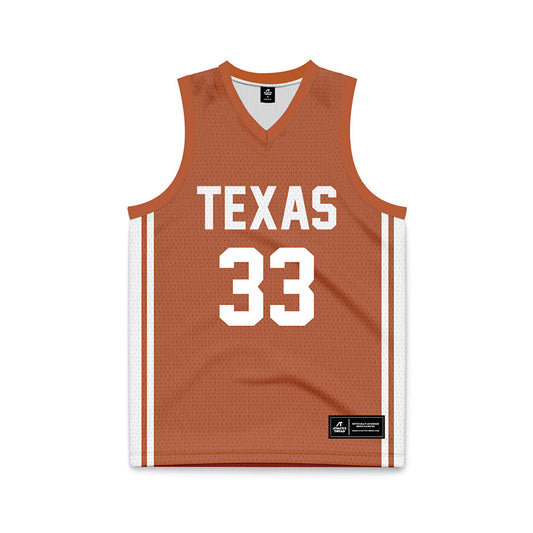 Texas - NCAA Men's Basketball : Anthon McDermott - Orange Basketball Jersey-0