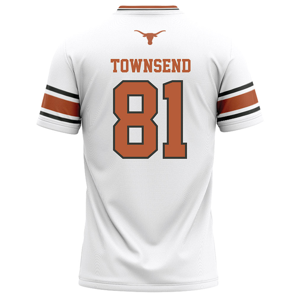 Texas - NCAA Football : Nick Townsend - White Football Jersey-1
