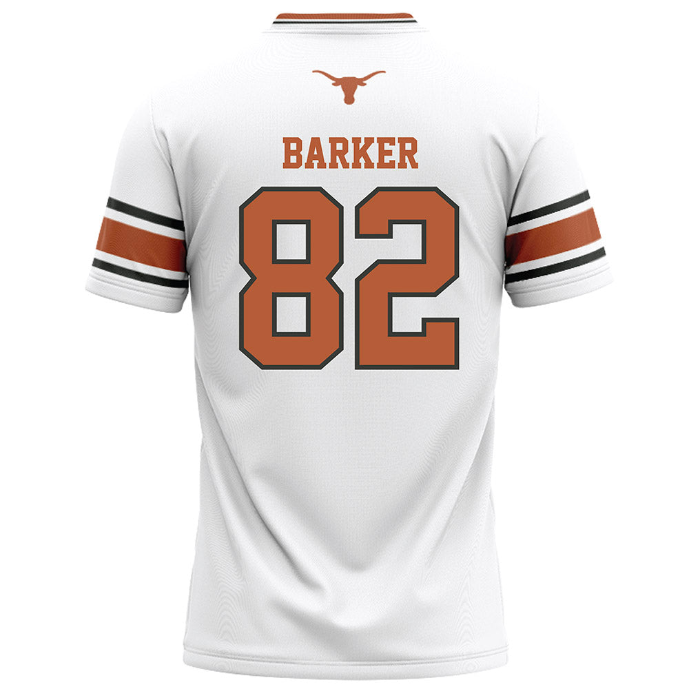 Texas - NCAA Football : Ridge Barker - White Football Jersey