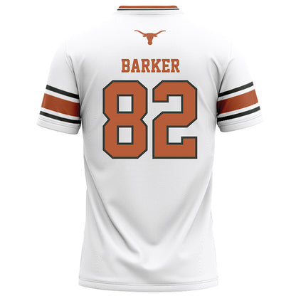 Texas - NCAA Football : Ridge Barker - White Football Jersey