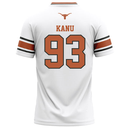 Texas - NCAA Football : Hero Kanu - White Football Jersey-1