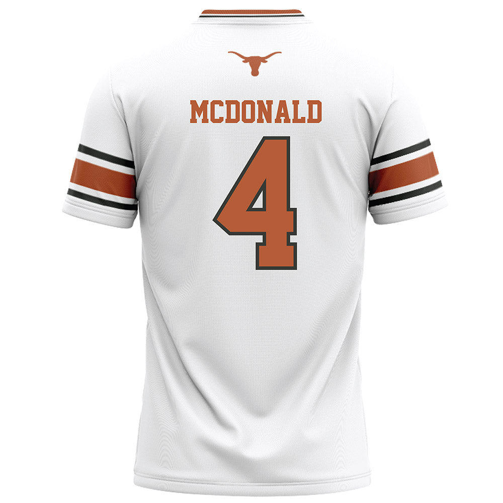 Texas - NCAA Football : Jelani McDonald - White Football Jersey-1