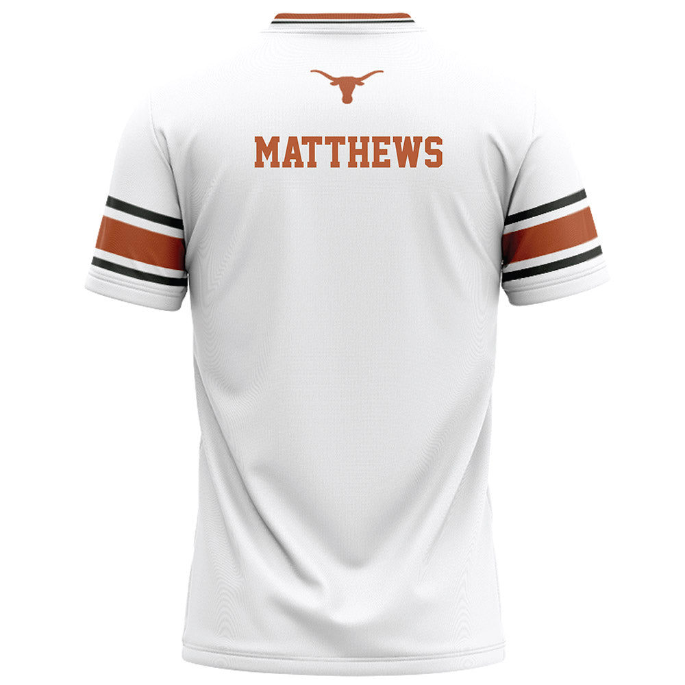 Texas - NCAA Football : Samari Matthews - White Football Jersey-1