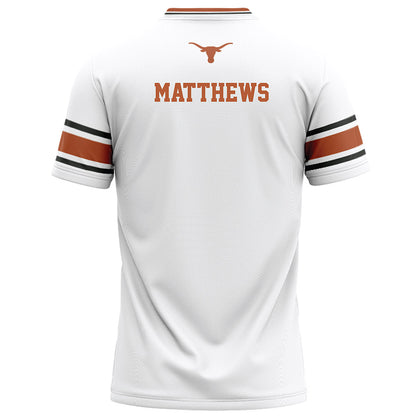 Texas - NCAA Football : Samari Matthews - White Football Jersey-1