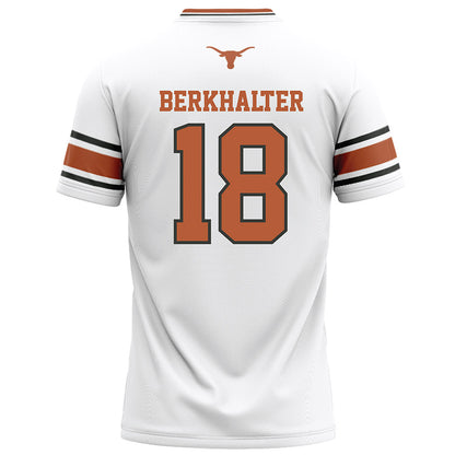 Texas - NCAA Football : Sterling Berkhalter - White Football Jersey-1