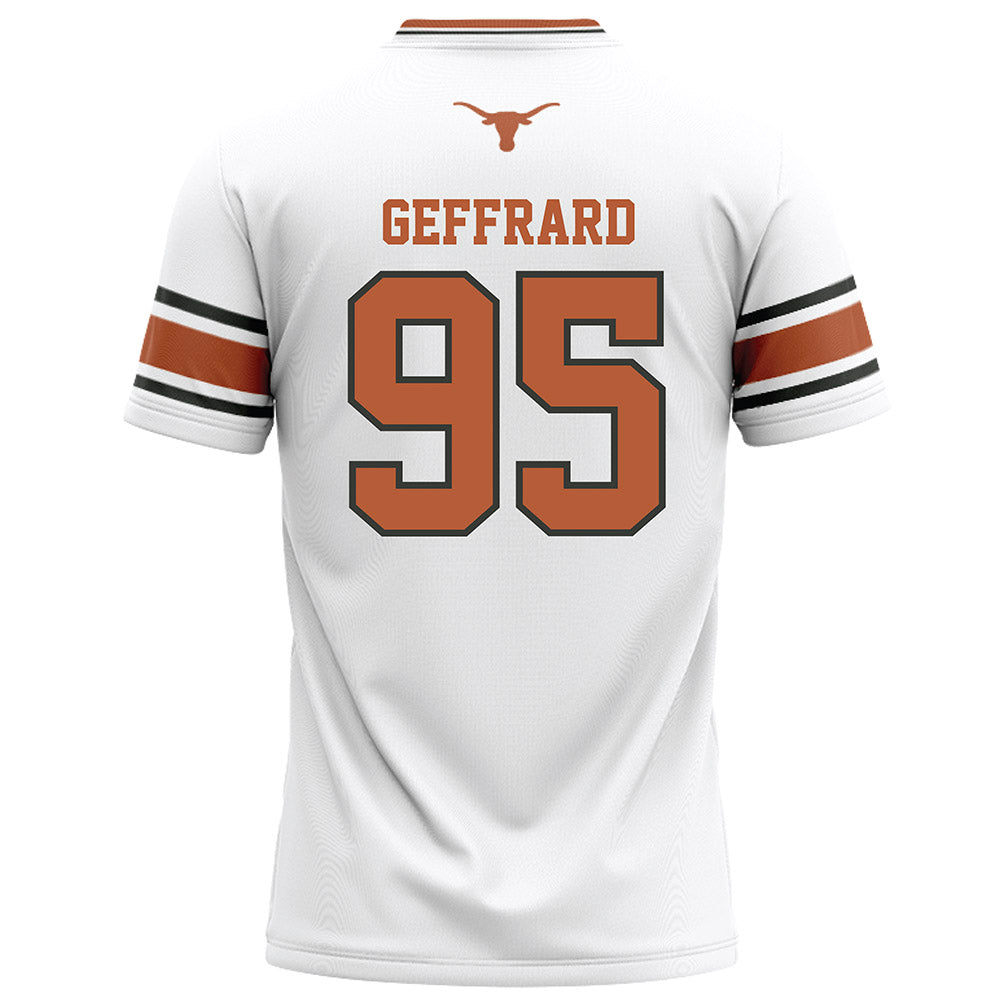 Texas - NCAA Football : Ian Geffrard - White Football Jersey-1