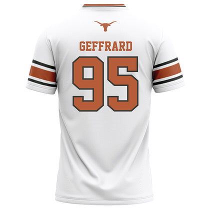 Texas - NCAA Football : Ian Geffrard - White Football Jersey-1