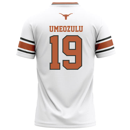 Texas - NCAA Football : Zina Umeozulu - White Football Jersey-1