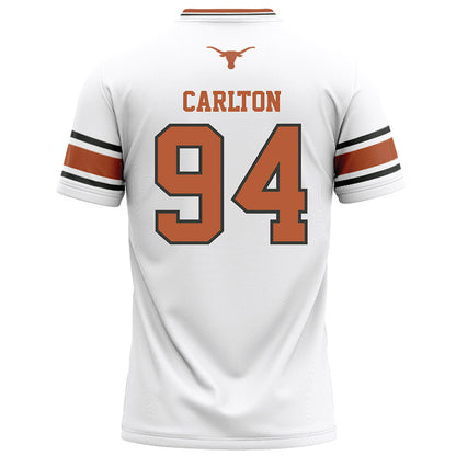 Texas - NCAA Football : JAMARION CARLTON - White Football Jersey-1