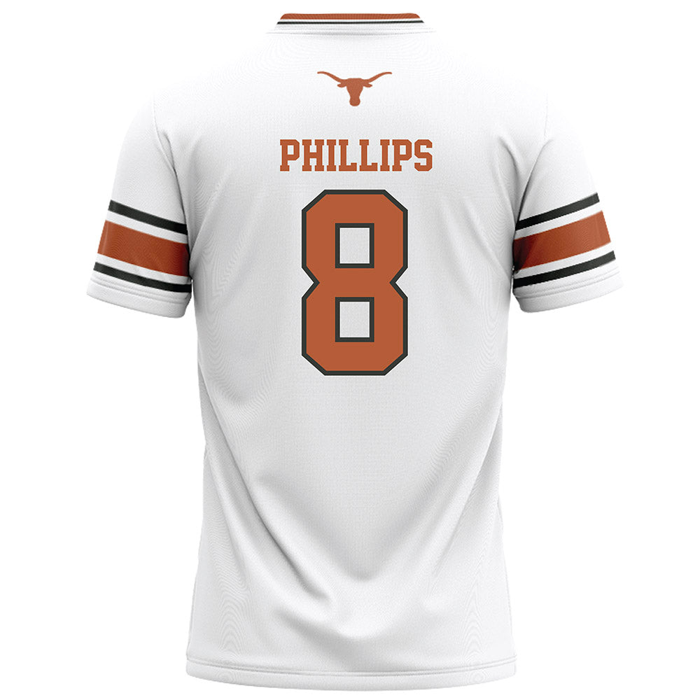 Texas - NCAA Football : Kade Phillips - White Football Jersey-1