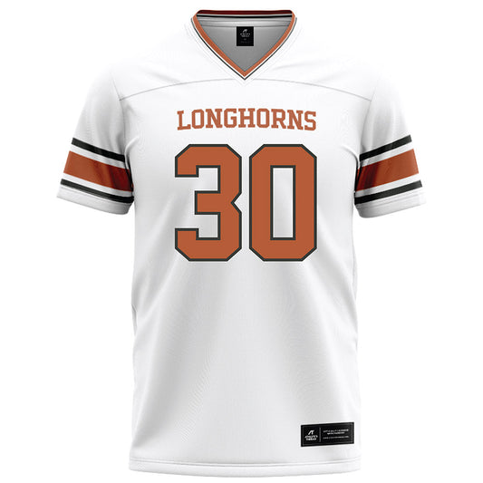 Texas - NCAA Football : Carson Marshall - White Football Jersey-0