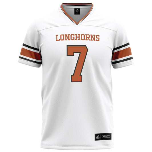 Texas - NCAA Football : Kaliq Lockett - White Football Jersey-0