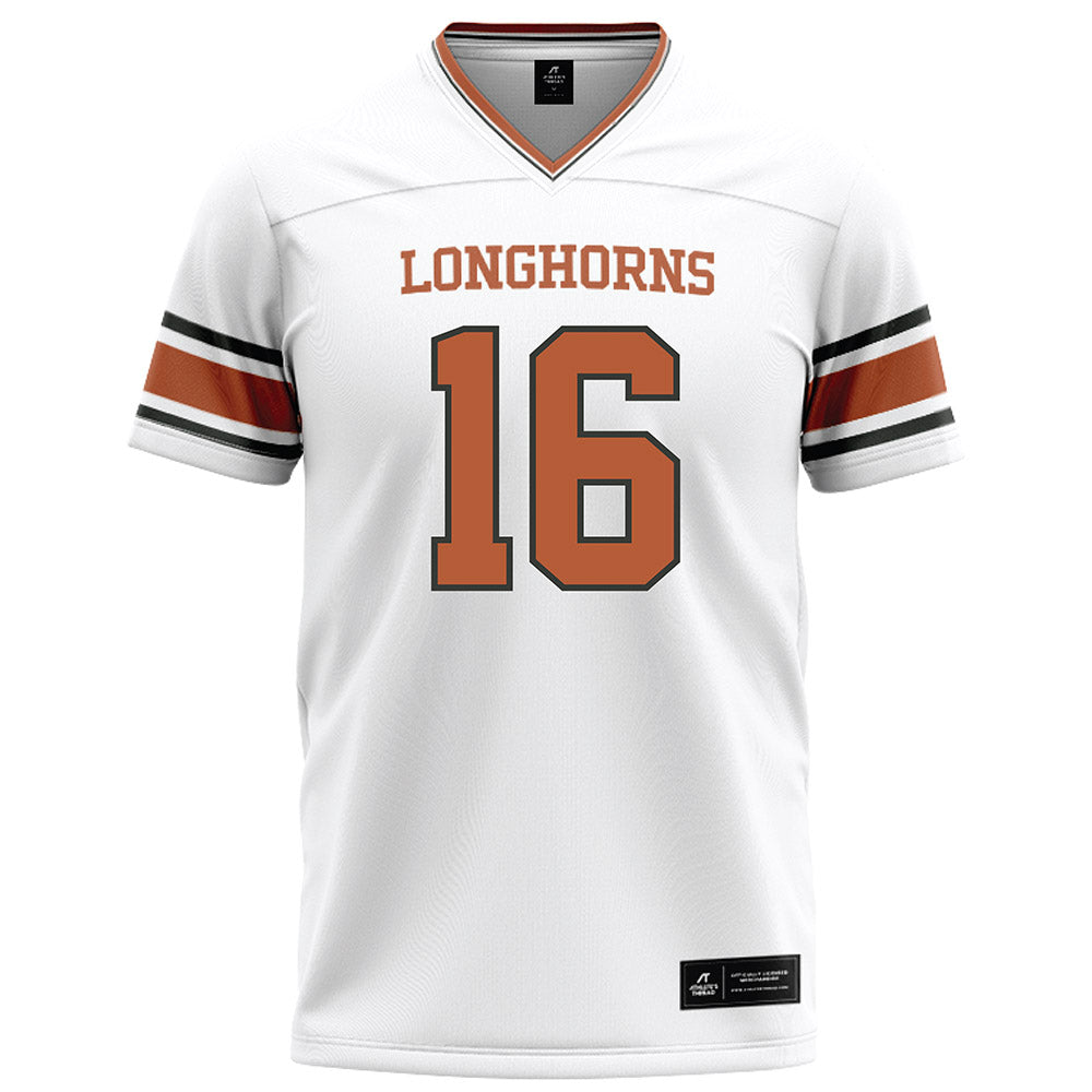 Texas - NCAA Football : Tyler Atkinson - White Football Jersey-0