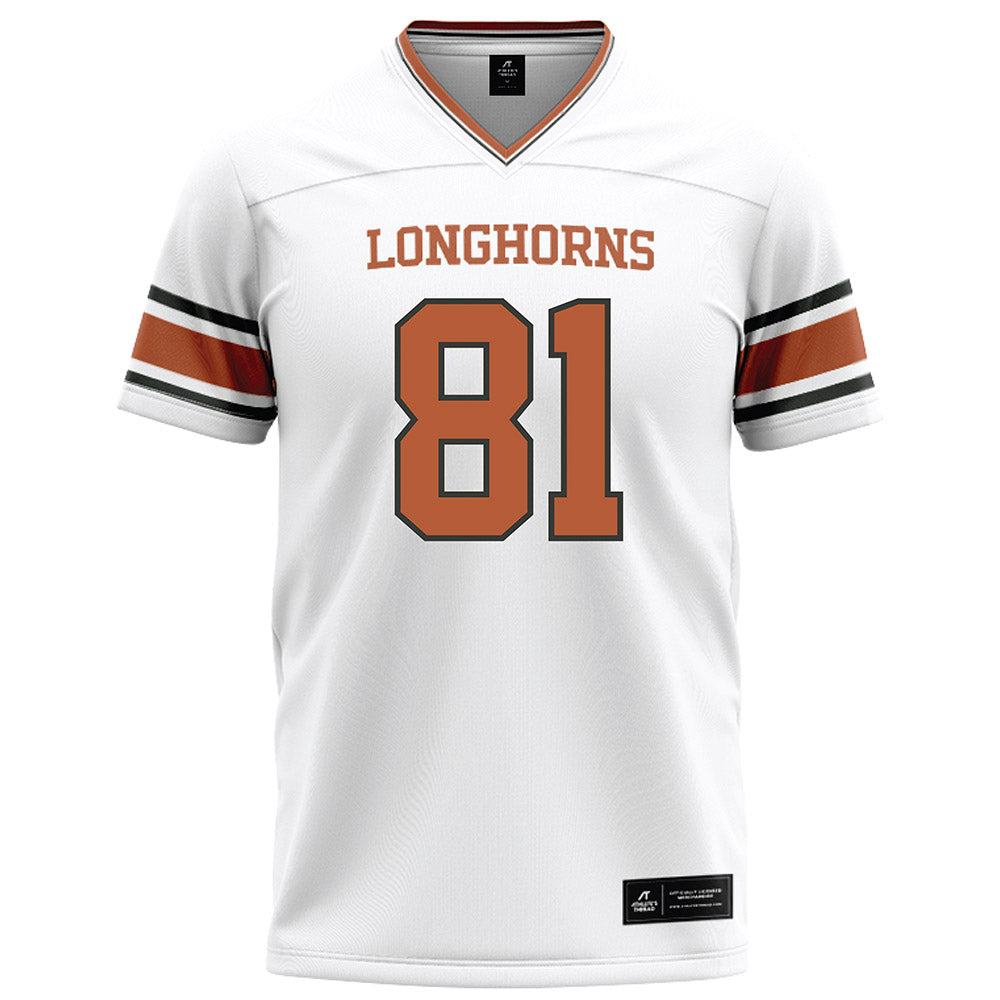 Texas - NCAA Football : Nick Townsend - White Football Jersey-0