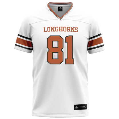 Texas - NCAA Football : Nick Townsend - White Football Jersey-0