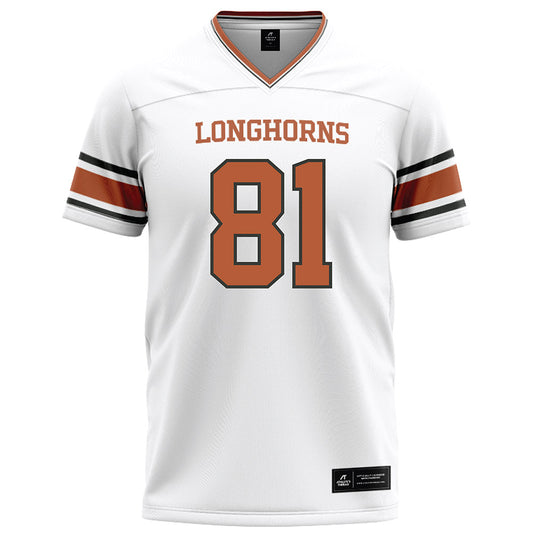 Texas - NCAA Football : Nick Townsend - White Football Jersey-0