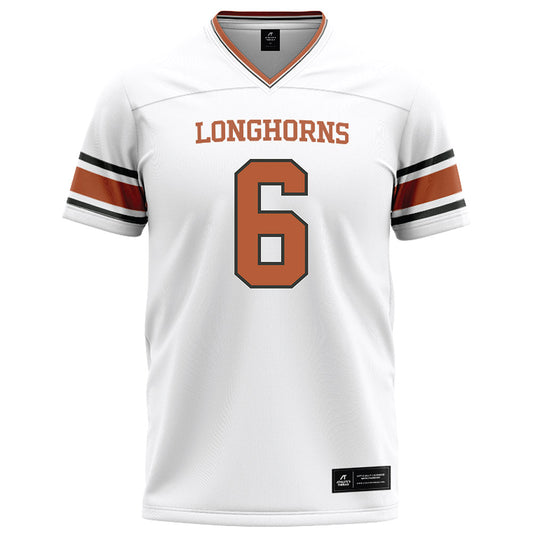 Texas - NCAA Football : Kobe Black - White Football Jersey-0