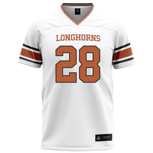 Texas - NCAA Football : Justin Cryer - White Football Jersey-0
