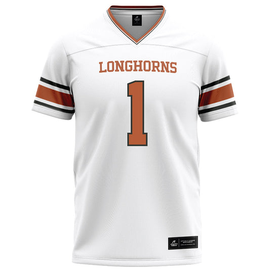 Texas - NCAA Football : Colin Simmons - White Football Jersey-0