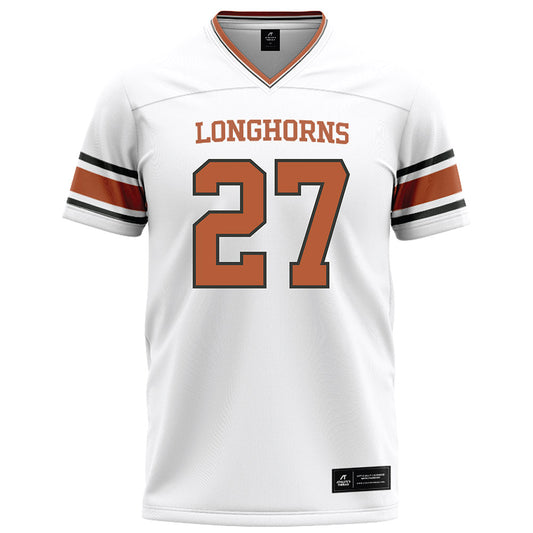 Texas - NCAA Football : Wardell Mack - White Football Jersey-0