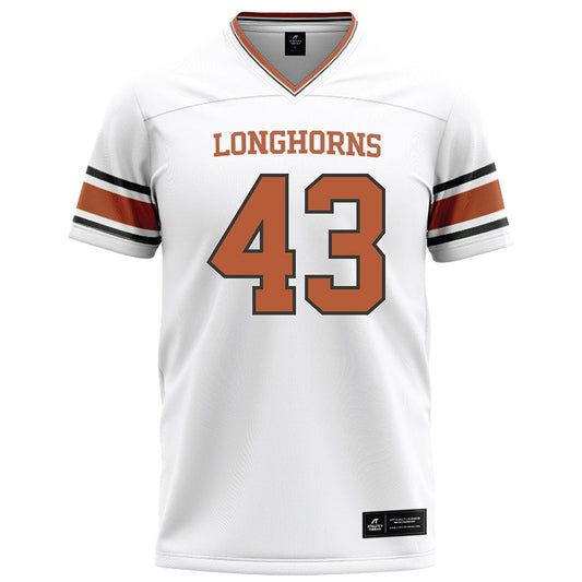 Texas - NCAA Football : Michael Chiumento - White Football Jersey-0