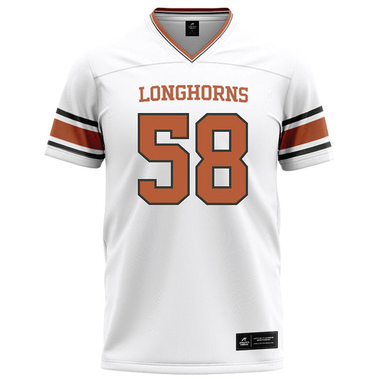 Texas - NCAA Football : Devin Coleman - White Football Jersey-0