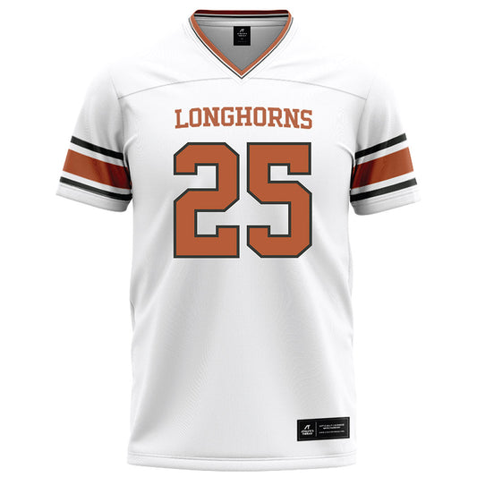 Texas - NCAA Football : Luke Dunham - White Football Jersey-0