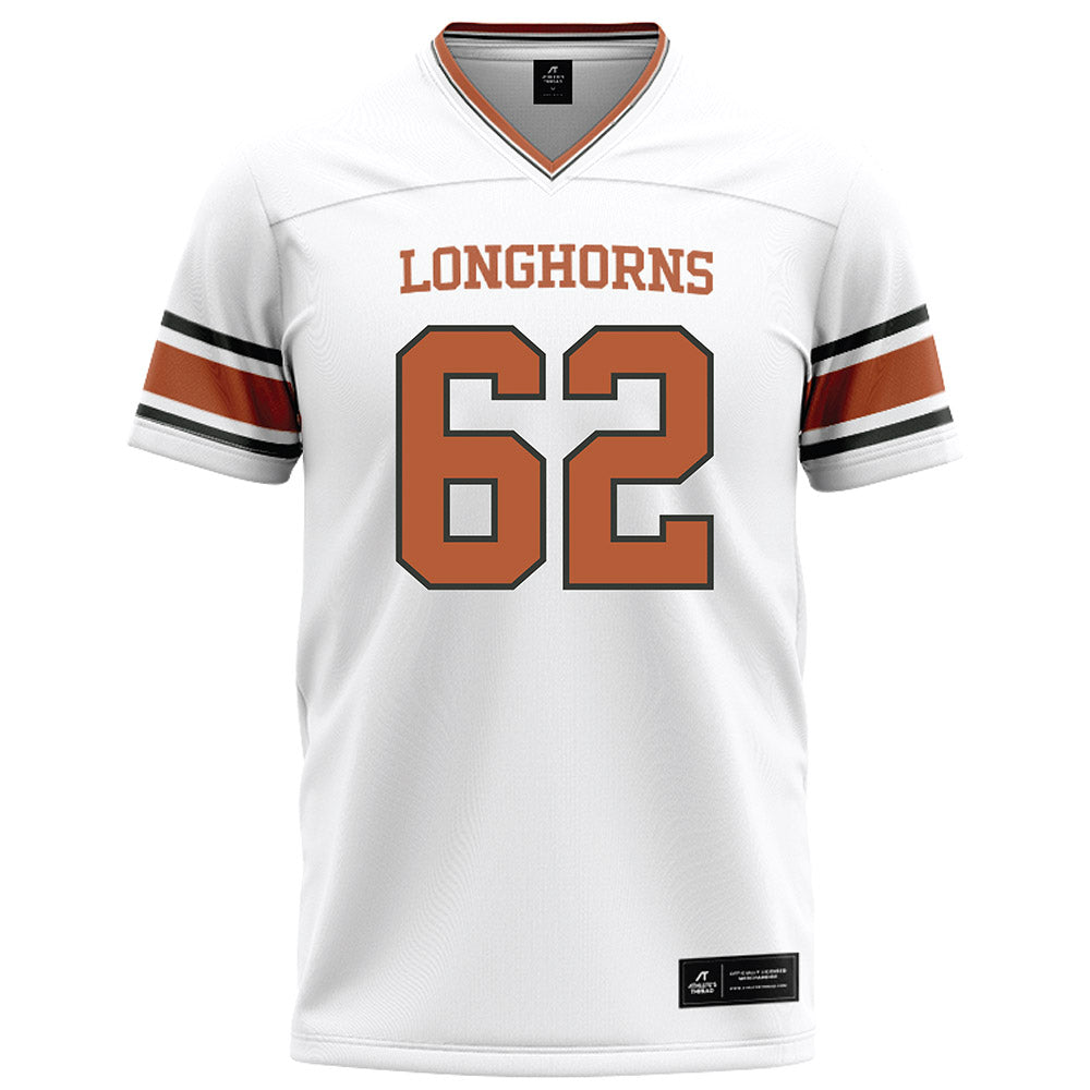 Texas - NCAA Football : Connor Robertson - White Football Jersey-0