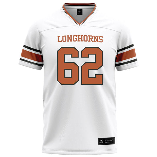 Texas - NCAA Football : Connor Robertson - White Football Jersey-0