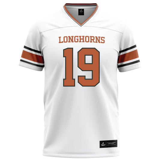 Texas - NCAA Football : Zina Umeozulu - White Football Jersey-0